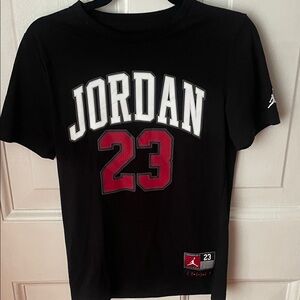 Jordan Kids Black and Red Graphic Tee
